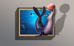 海狮3D立体画