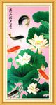 荷花与鱼