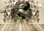 3d背景墙 功夫熊猫