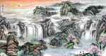 山水画 山水风景