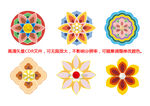 经典圆形花纹图案