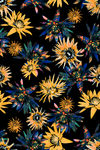 四方连续手绘抽象几何花卉服装印