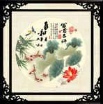 荷花装饰画