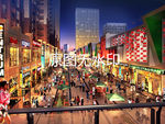 商业 步行街 夜景