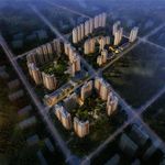 房地产效果图  鸟瞰图