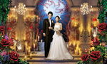 浪漫欧式玫瑰园婚庆婚纱写真背景