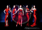 弦乐少女组合插画分层图