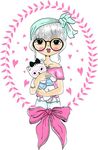卡通美女（内含高清分层图）