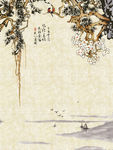 陶瓷彩雕背景喜从天降