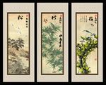 松竹梅国画