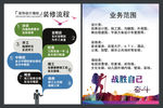 流程图　排板　业务范围　海报