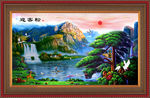 山水油画