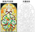 教堂玻璃 蒂凡尼 彩绘玻璃