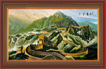 油画长城
