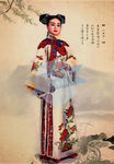 古装女人插画分层图片