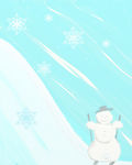 卡通雪人