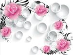 3D玫瑰花