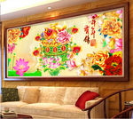 连年有余无框画