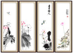 国画荷花