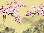 国画玉兰花