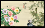 国画牡丹