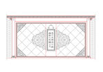 文化墙面中式