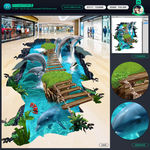 3d地贴 3d地画 海豚