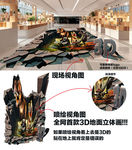 恐龙地面立体3D画