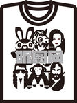 卡通动漫印花t恤海报素材矢量