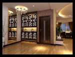进门玄关效果图