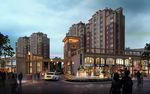 品牌商业步行街夜景效果图
