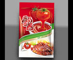 番茄酱包装袋设计展开图