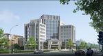 图书馆白天建筑效果图