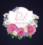 花卉婚礼logo