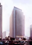 沿街商务办公区建筑效果图