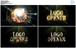 绚丽大气光线划过出logo片头