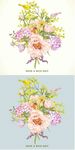 水彩插画花朵素材