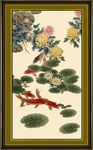 荷花鲤鱼