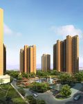 住宅区内廷景观鸟瞰效果图