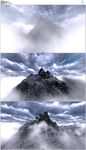360度旋转的雪山
