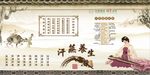 汗蒸养生展板挂画