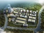 工厂鸟瞰建筑效果图