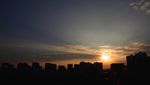 城市夕阳远景