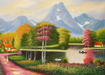 乡村油画