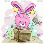 卡通兔子 （高清分层图）