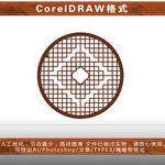圆形花格