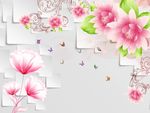 3D玫瑰花