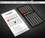 红色竖版名片图片
