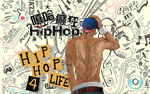 嘻哈涂鸦风格HIPHOP背景墙