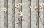 花朵立体背景墙